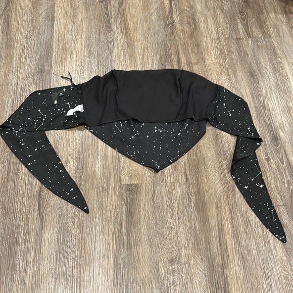 G. Women’s Starry Wrap Top - Size Petite Small - Picture 2 of 4